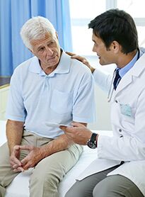 patient with prostatitis at a specialist